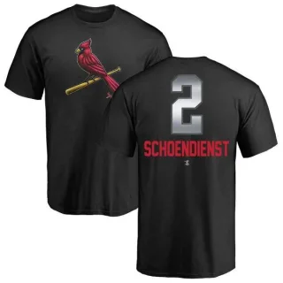 Red Schoendienst St. Louis Cardinals Midnight Mascot T-Shirt - Black