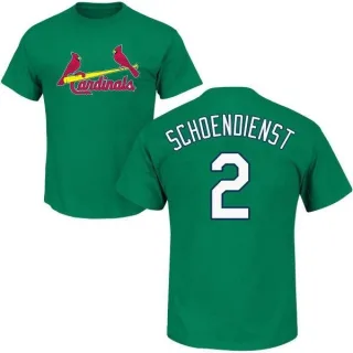 Red Schoendienst St. Louis Cardinals St. Patrick's Day Name & Number T-Shirt - Green