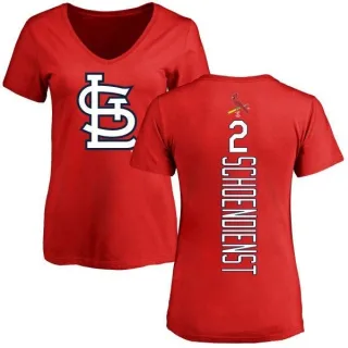 Red Schoendienst Women's St. Louis Cardinals Backer Slim Fit T-Shirt - Red