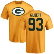 Reggie Gilbert Green Bay Packers Name & Number Logo T-Shirt - Gold