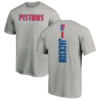 Reggie Jackson Detroit Pistons Ash Backer T-Shirt