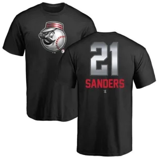 Reggie Sanders Cincinnati Reds Midnight Mascot T-Shirt - Black