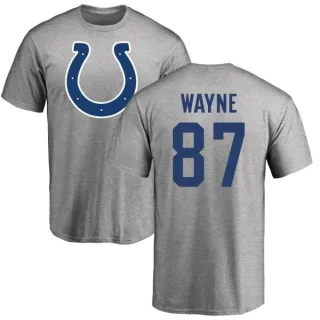 Reggie Wayne Indianapolis Colts Name & Number Logo T-Shirt - Ash