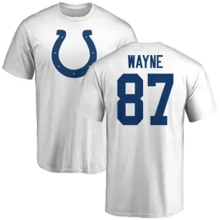 Reggie Wayne Indianapolis Colts Name & Number Logo T-Shirt - White