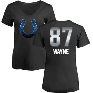 Reggie Wayne Women's Indianapolis Colts Midnight Mascot T-Shirt - Black