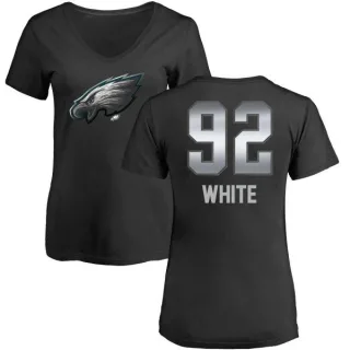 Reggie White Women's Philadelphia Eagles Midnight Mascot T-Shirt - Black