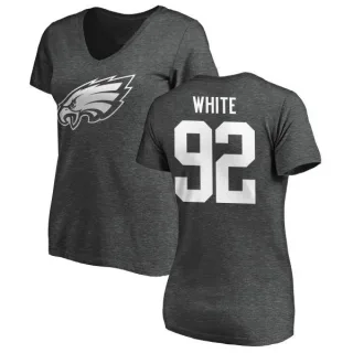 Reggie White Women's Philadelphia Eagles One Color T-Shirt - Ash