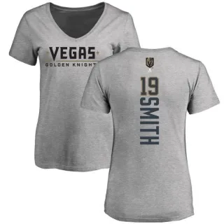 Reilly Smith Women's Vegas Golden Knights Backer Slim Fit V-Neck T-Shirt - Heathered Gray