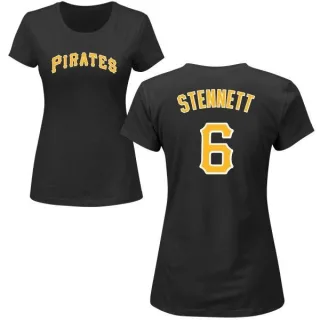 Rennie Stennett Women's Pittsburgh Pirates Name & Number T-Shirt - Black