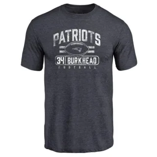 Rex Burkhead New England Patriots Flanker Tri-Blend T-Shirt - Navy