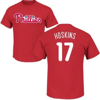 Rhys Hoskins Philadelphia Phillies Name & Number T-Shirt - Red