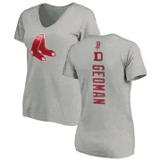 Rich Gedman Women's Boston Red Sox Backer Slim Fit T-Shirt - Ash