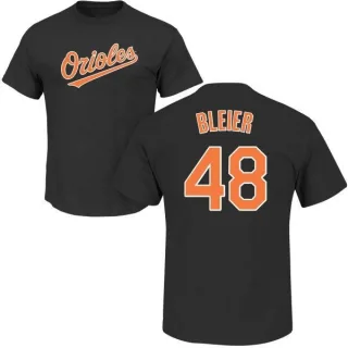 Richard Bleier Baltimore Orioles Name & Number T-Shirt - Black