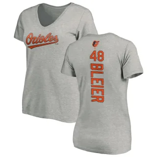 Richard Bleier Women's Baltimore Orioles Backer Slim Fit T-Shirt - Ash