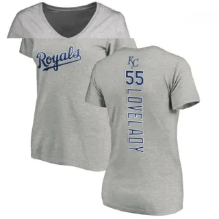 Richard Lovelady Women's Kansas City Royals Backer Slim Fit T-Shirt - Ash