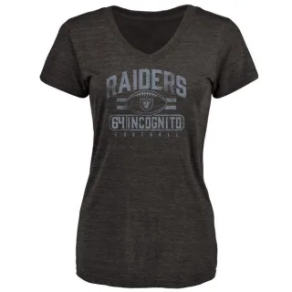 Richie Incognito Women's Oakland Raiders Flanker Tri-Blend T-Shirt - Black