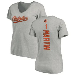 Richie Martin Women's Baltimore Orioles Backer Slim Fit T-Shirt - Ash