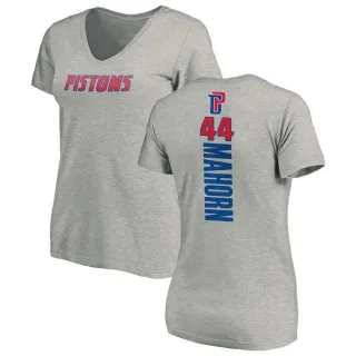 Rick Mahorn Women's Detroit Pistons Ash Backer T-Shirt