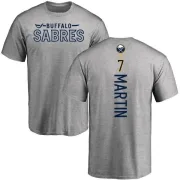 Rick Martin Buffalo Sabres Backer T-Shirt - Ash