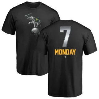 Rick Monday Oakland Athletics Midnight Mascot T-Shirt - Black