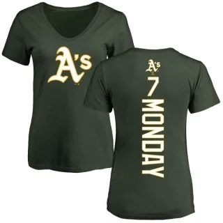 Rick Monday Women's Oakland Athletics Backer Slim Fit T-Shirt - Green