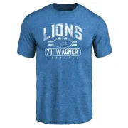 Rick Wagner Detroit Lions Flanker Tri-Blend T-Shirt - Blue