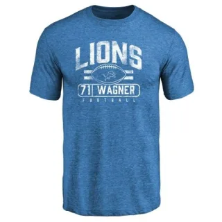 Rick Wagner Detroit Lions Flanker Tri-Blend T-Shirt - Blue