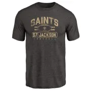 Rickey Jackson New Orleans Saints Flanker Tri-Blend T-Shirt - Black