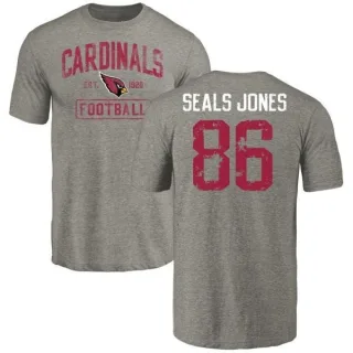 Ricky Seals-Jones Arizona Cardinals Gray Distressed Name & Number Tri-Blend T-Shirt