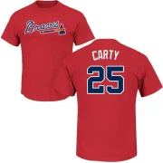 Rico Carty Atlanta Braves Name & Number T-Shirt - Red