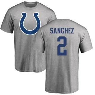 Rigoberto Sanchez Indianapolis Colts Name & Number Logo T-Shirt - Ash