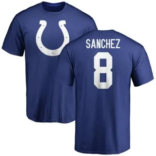 Rigoberto Sanchez Indianapolis Colts Name & Number Logo T-Shirt - Royal