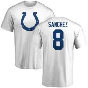 Rigoberto Sanchez Indianapolis Colts Name & Number Logo T-Shirt - White