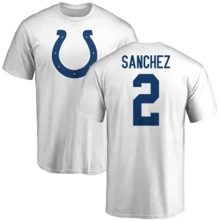 Rigoberto Sanchez Indianapolis Colts Name & Number Logo T-Shirt - White