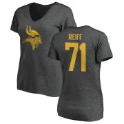 Riley Reiff Women's Minnesota Vikings One Color T-Shirt - Ash