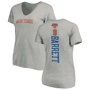 RJ Barrett Women's New York Knicks Ash Backer T-Shirt