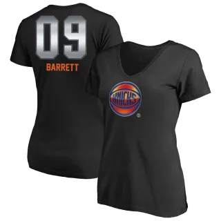 RJ Barrett Women's New York Knicks Black Midnight Mascot T-Shirt