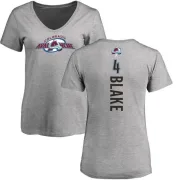 Rob Blake Women's Colorado Avalanche Backer T-Shirt - Ash