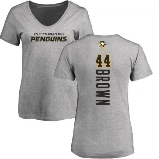 Rob Brown Women's Pittsburgh Penguins Backer T-Shirt - Ash