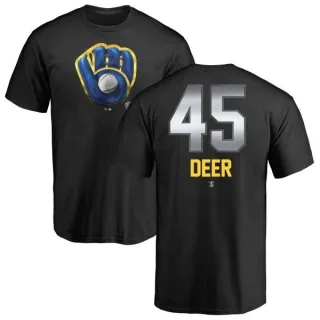 Rob Deer Milwaukee Brewers Midnight Mascot T-Shirt - Black