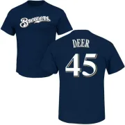 Rob Deer Milwaukee Brewers Name & Number T-Shirt - Navy