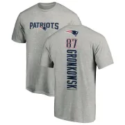 Rob Gronkowski New England Patriots Backer T-Shirt - Ash