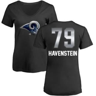 Rob Havenstein Women's Los Angeles Rams Midnight Mascot T-Shirt - Black