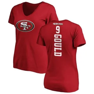 Robbie Gould Women's San Francisco 49ers Backer Slim Fit T-Shirt - Red