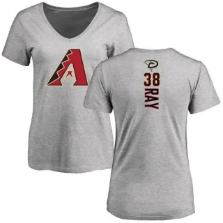 Robbie Ray Women's Arizona Diamondbacks Backer Slim Fit T-Shirt - Ash