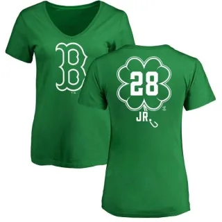 Robbie Ross Jr. Women's Boston Red Sox Dubliner Name & Number V-Neck T-Shirt - Kelly Green