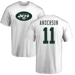 Robby Anderson New York Jets Name & Number Logo T-Shirt - White