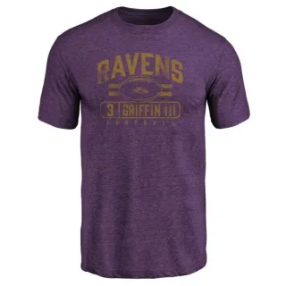 Robert Griffin III Baltimore Ravens Flanker Tri-Blend T-Shirt - Purple