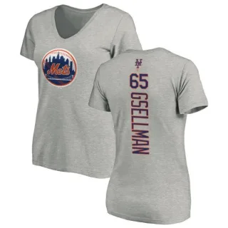 Robert Gsellman Women's New York Mets Backer Slim Fit T-Shirt - Ash