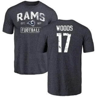 Robert Woods Los Angeles Rams Distressed Name & Number Tri-Blend T-Shirt - Navy